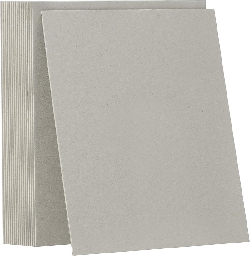 PENPRIS 20 Pcs Chipboard (80PT) - 12.5" x 10" Gray Thick Kraft Board Scrapbooking, Crafts & Product Backing PAP15GY8020L - Image 1